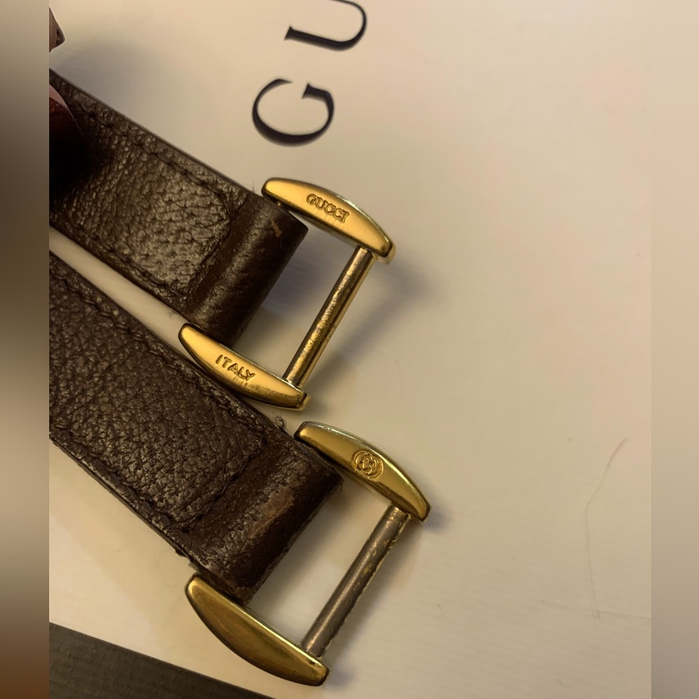 2 Gucci Leather Straps 24 inches from hardware 2 hardware
